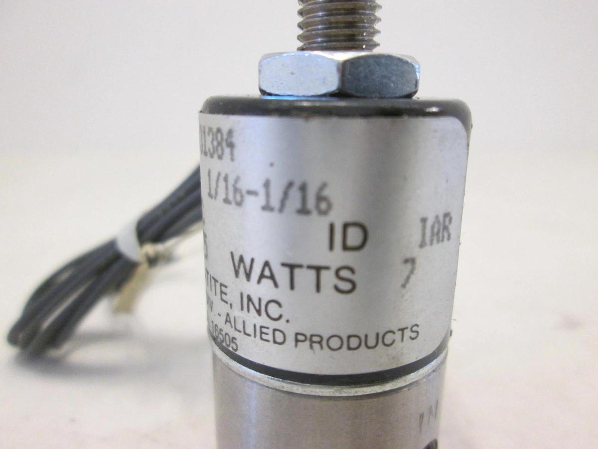 Used Snap-Tite, Solenoid 2 Way Valve, V31384, 75 PSI, 7W, 12 VDC, Used