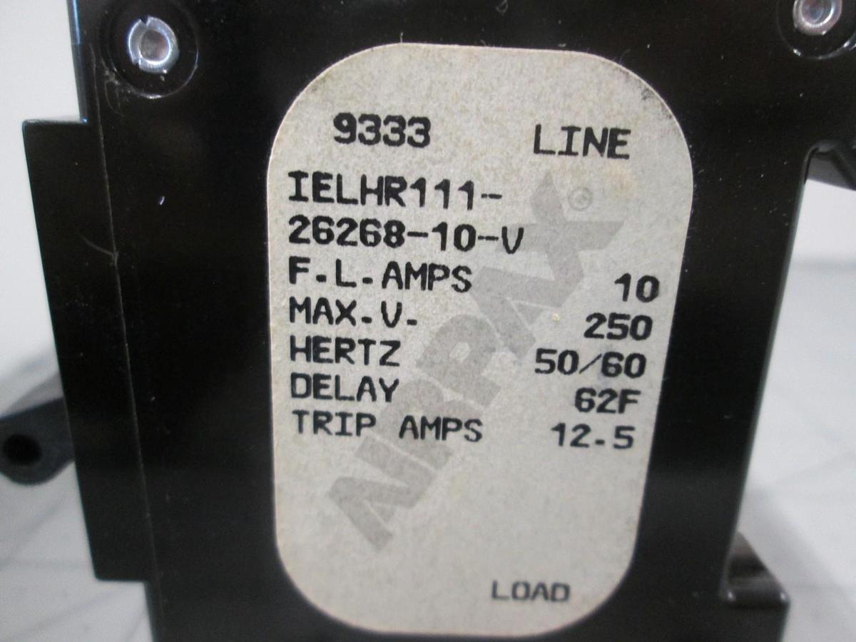 Used Airpax, IELHR111-26268-10-V, 10A, Circuit Breaker, 3 Pole, Used