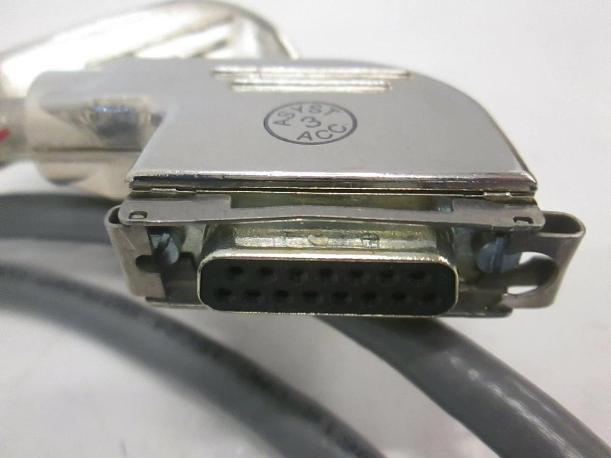 Used 9700-3185-01 Wire Cable Assy with 15 Pin Amp Connector, Used, Lot of 2