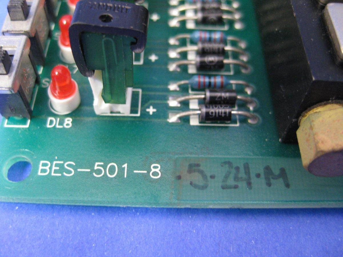 Used Bay Pneumatic Inc BES-501-8 PCB w/ Humphrey HA010E1 Solenoid Valves, Used