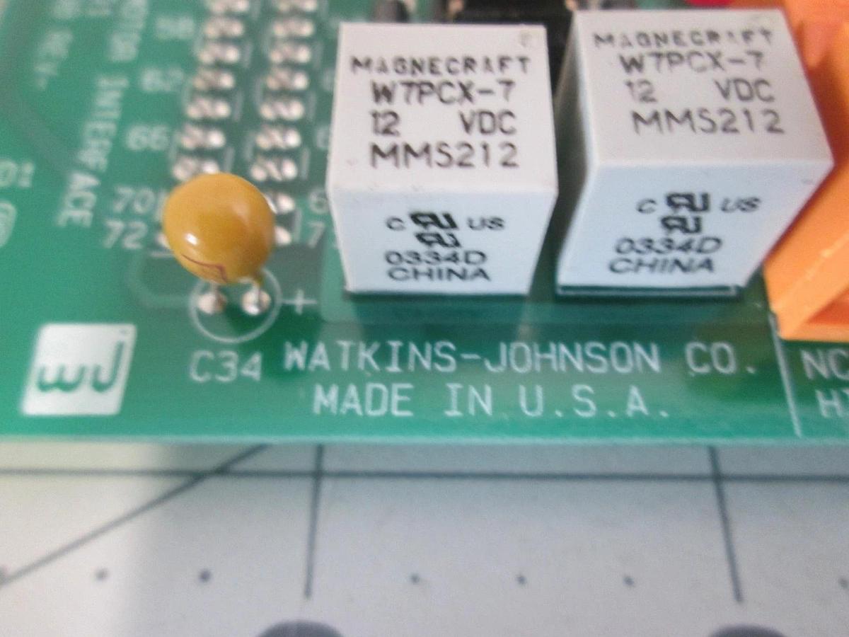 Watkins Johnson, 906384-001, Alarm/Motor Interface Card, New