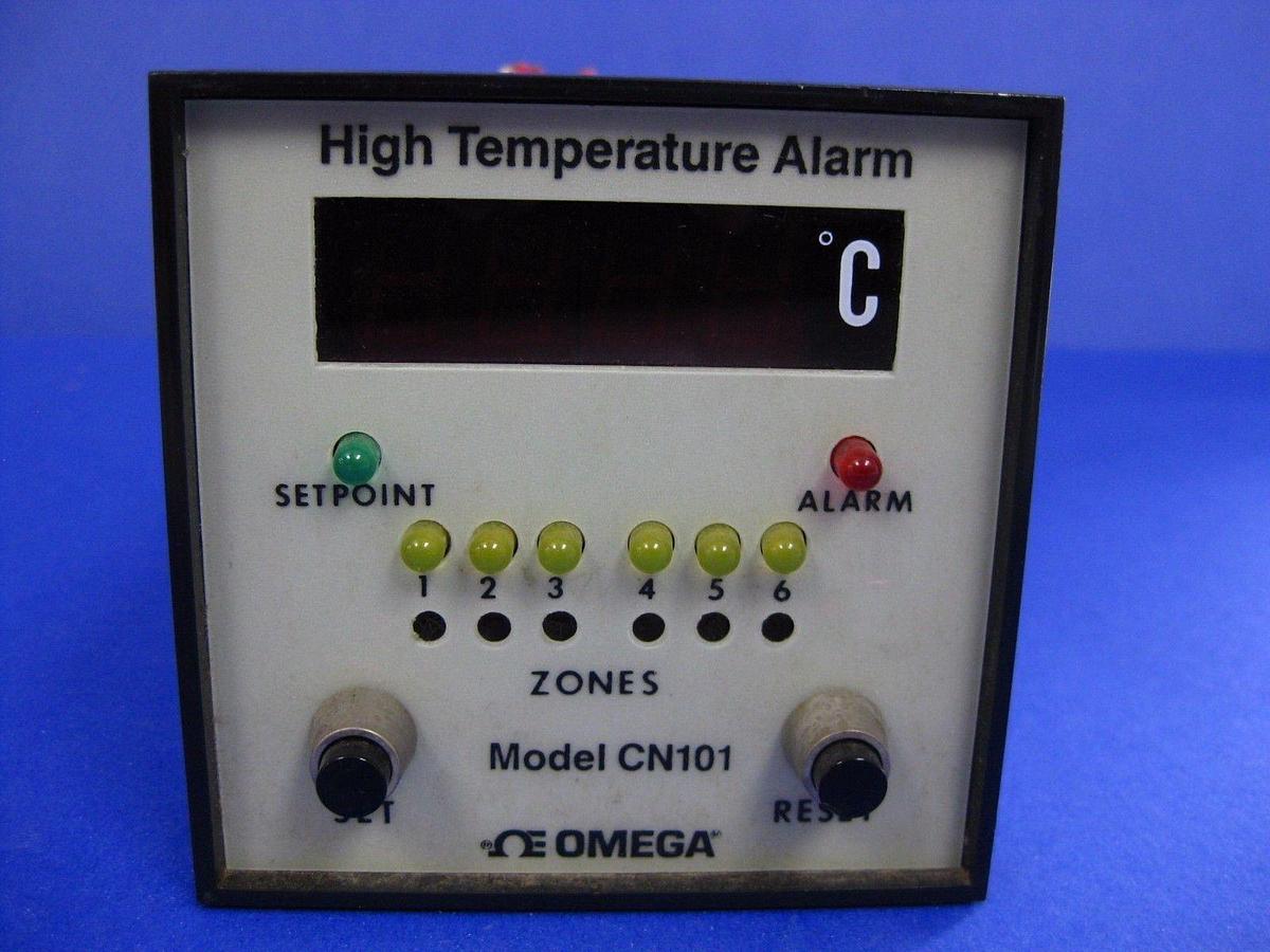Used OMEGA High Temperature Alarm CN101, 6 Zones Used