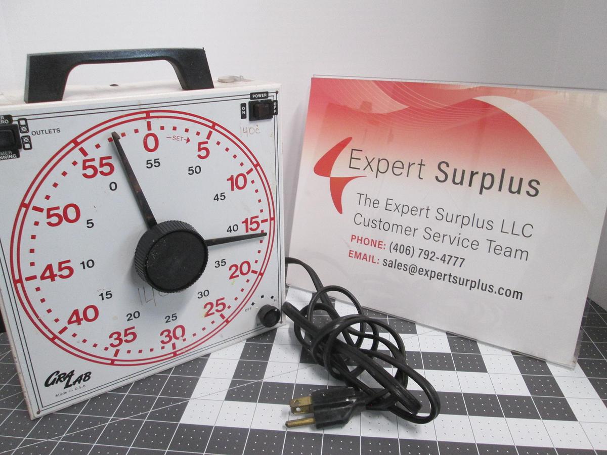Used GraLab, Model 171, Universal Laboratory Timer 120V 60Hz Dimco-Gray