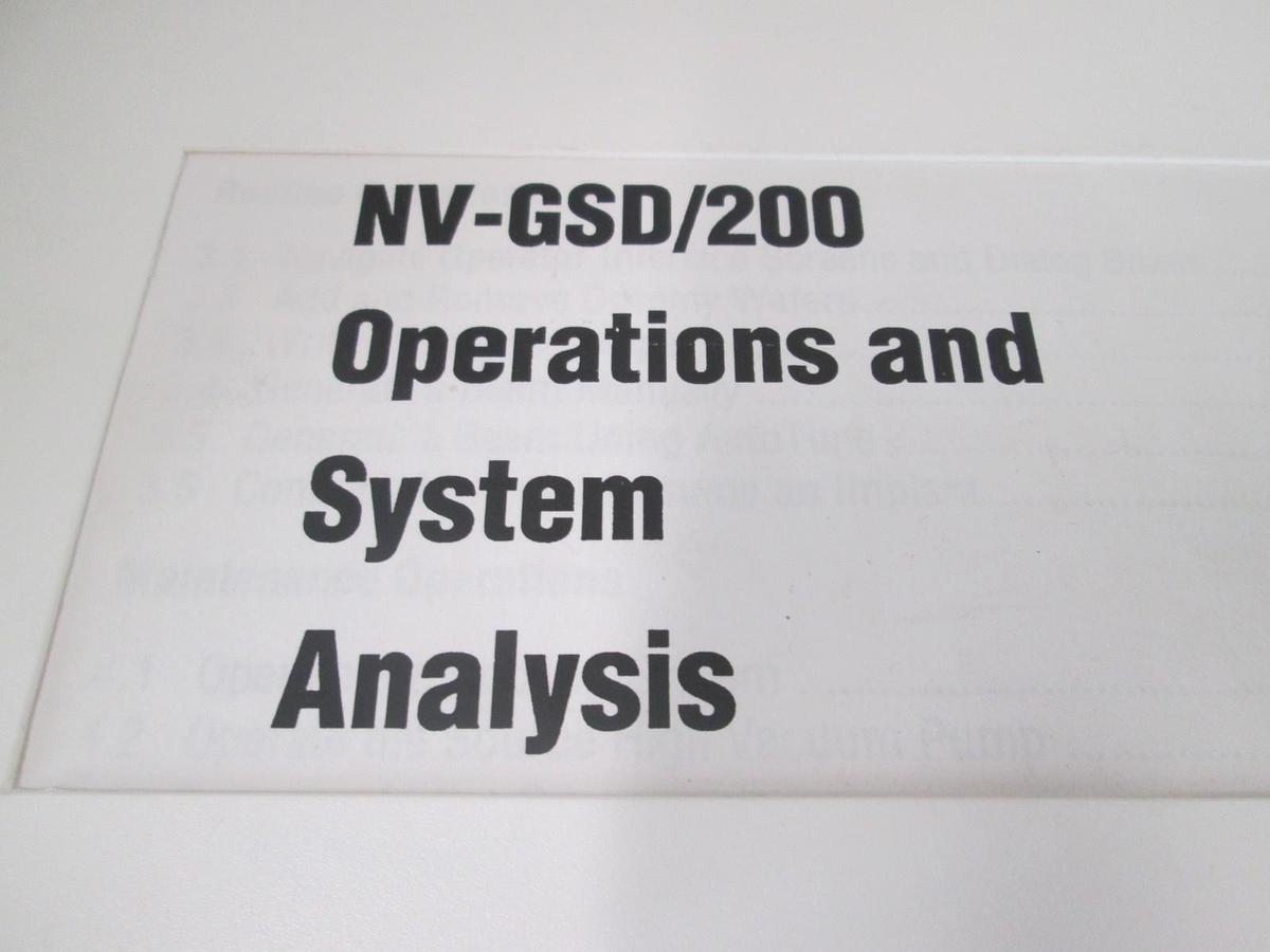 Used Eaton, NV-GSD/200, Operations and System Analysis Used