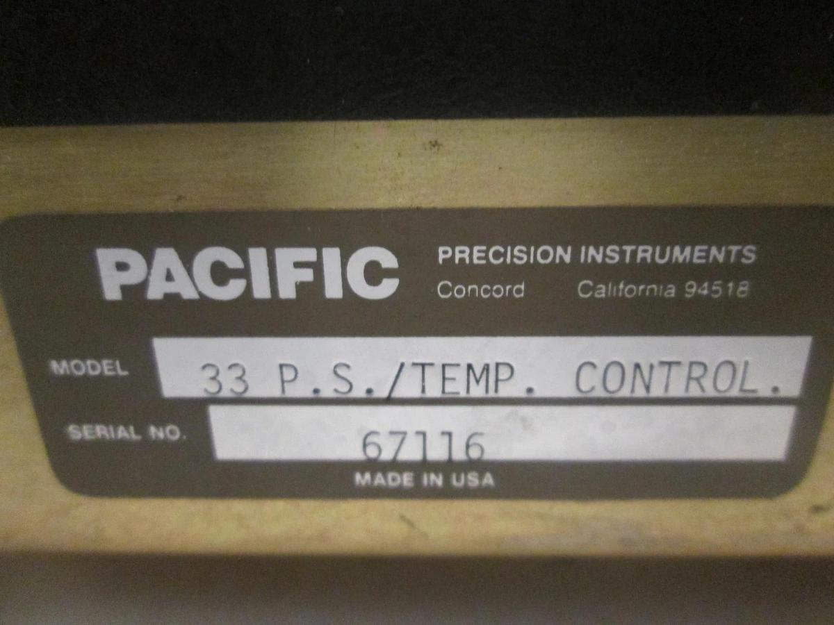 Used Pacific Instruments, Model 33, Power Supply/ Temperature Controller, Used