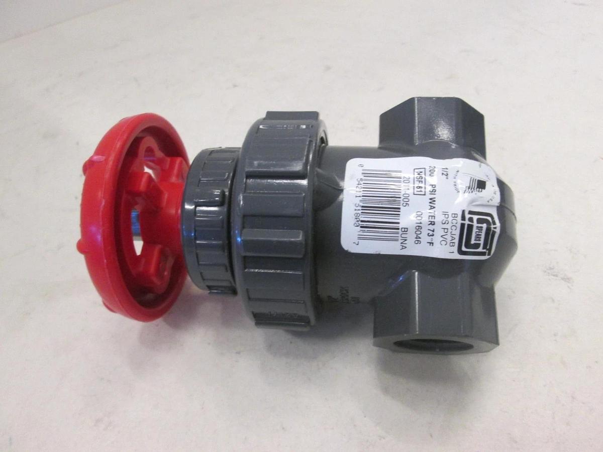 Spears, 1/2" Two Way Manual Gate Valve, 200 PSI, Water 73Deg F, BCCJAB1, New