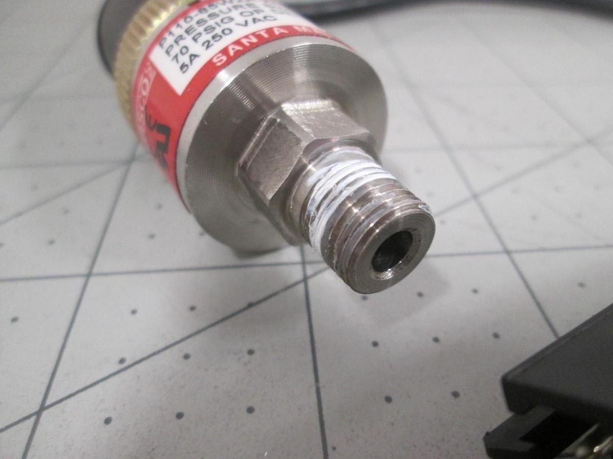 Used Wasco, P110-85W2A-X/1802, 70 PSIG, 250VAC, Pressure Switch, Used