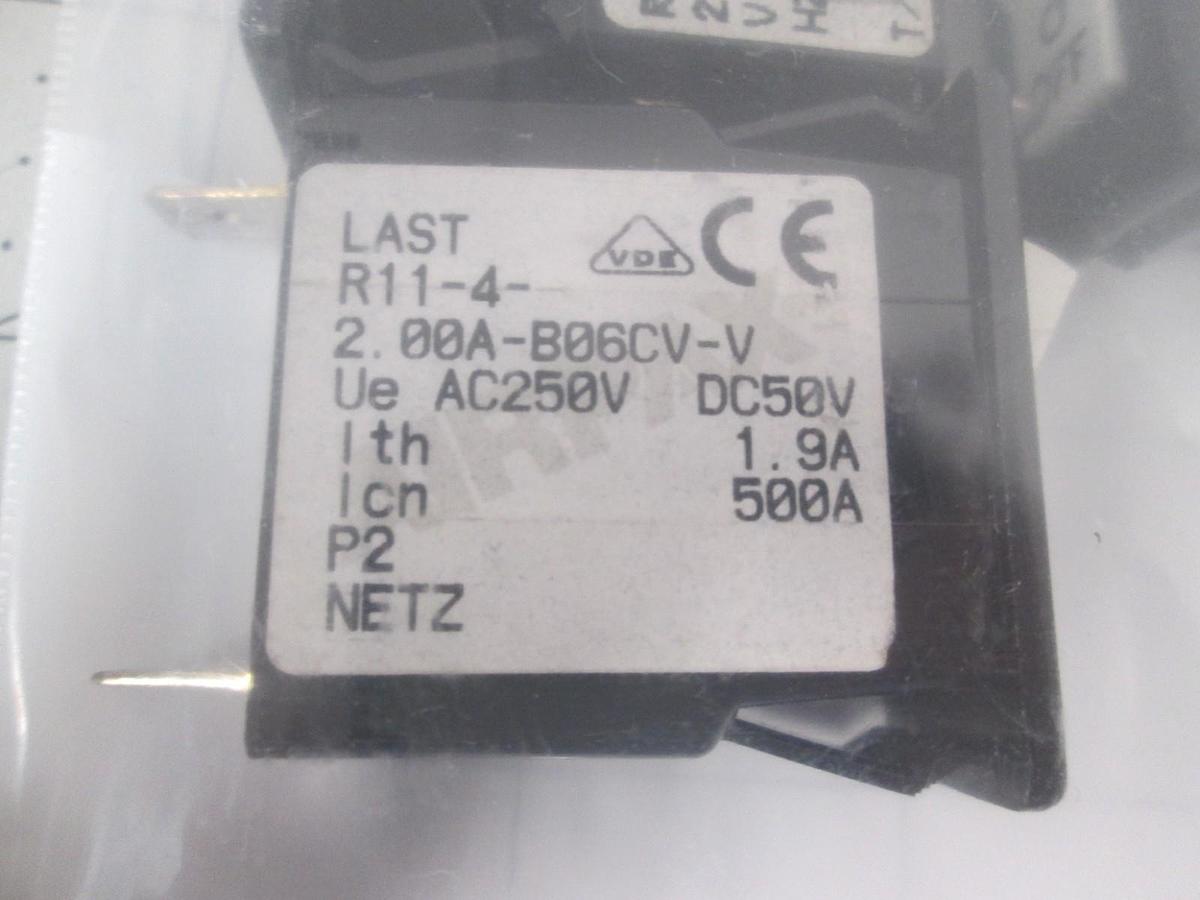 Airpax, 2.00A-B06CV-V, Circuit Breaker, Single Pole, New, Lot of 3