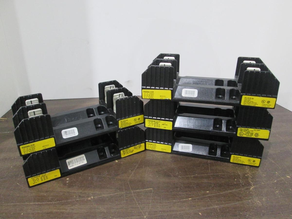Used Buss, R60060-2CR, Fuseholder, 600V, 60A, Used, Lot of 5