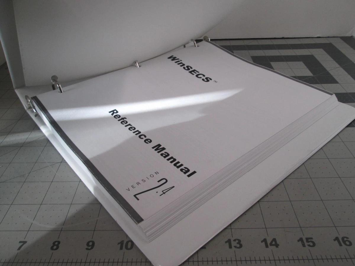 Used Brooks Automation, WinSECS Reference Manual, Version 2.4, Used