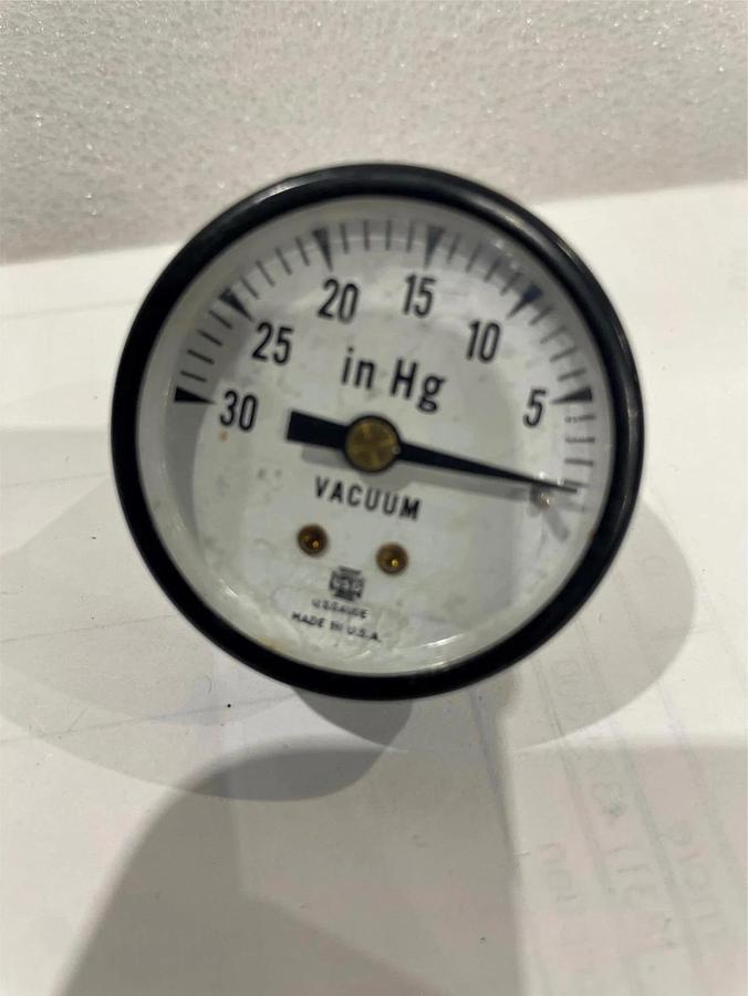 Used USG Vacuum Gauge 30-0 PSI, 1/8 npt, 2 inch Used