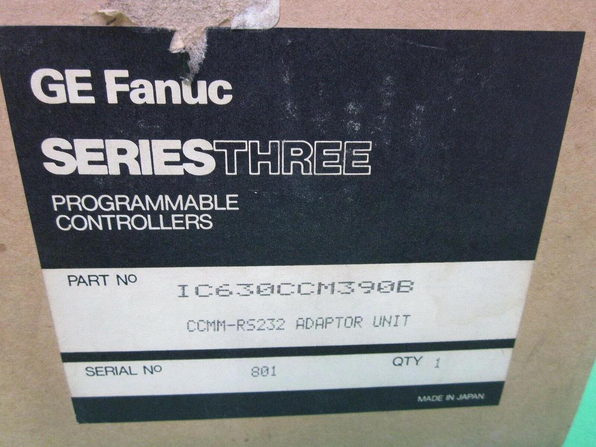 GE Fanuc, IC630CCM390B, SeriesThree Programmable Controller CCMM-RS232 Adapter