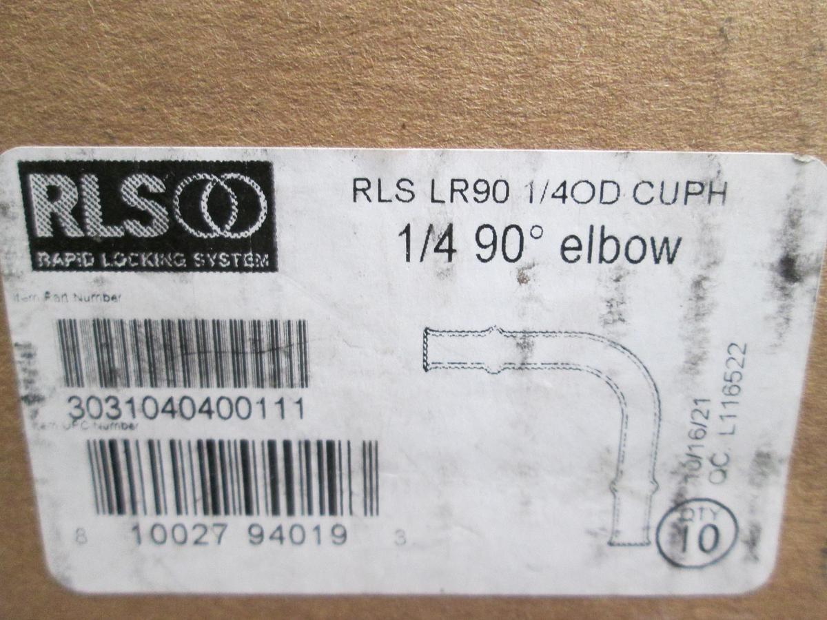 RLS LR90 1/4"OD Copper Press 90 Elbow Cup x Cup Lot Of 10 NIB