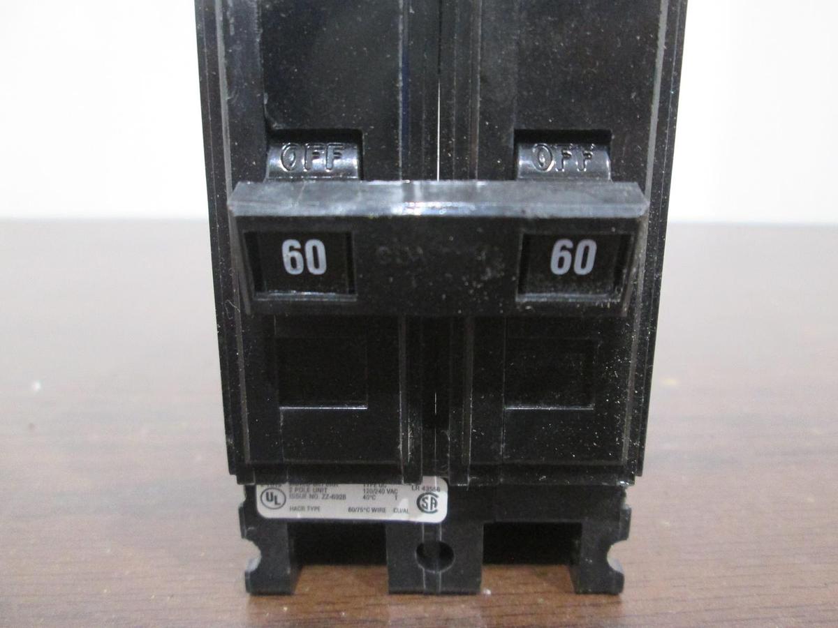 Cutler Hammer, QC HACR Type, Quicklag, Two Pole Circuit Breaker, 60A, New