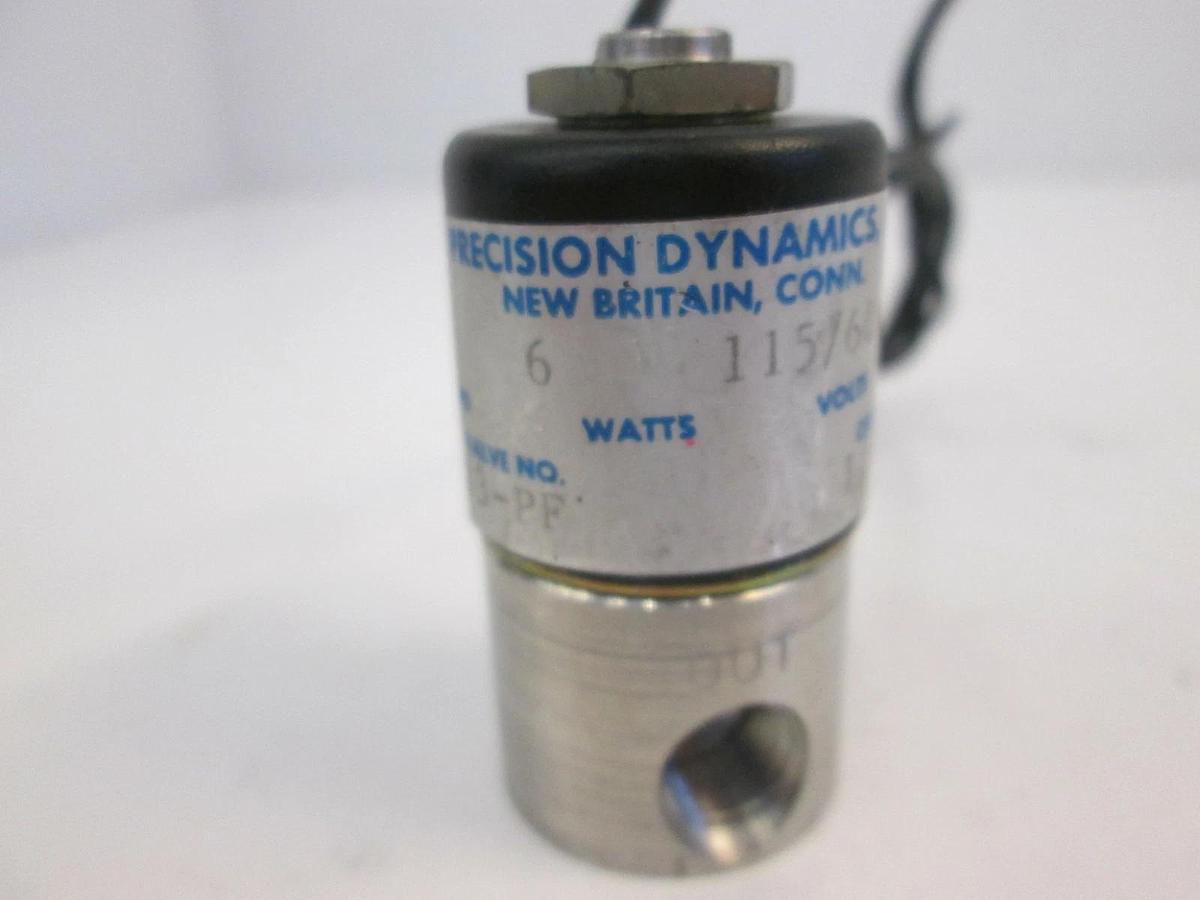 Used Precision Dynamics A2013-PF Solenoid 2-Way Valve, 300 PSIG, Used