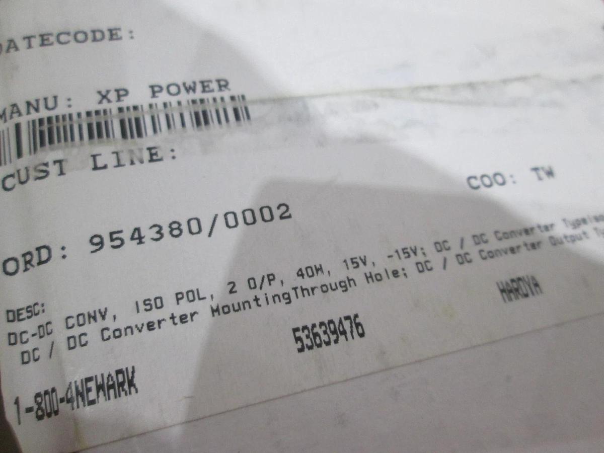 XP Power, JTL4024D15, DC/DC Converter, New