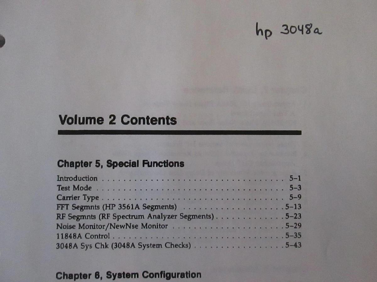 Used HP 3048A Volume 2, Used