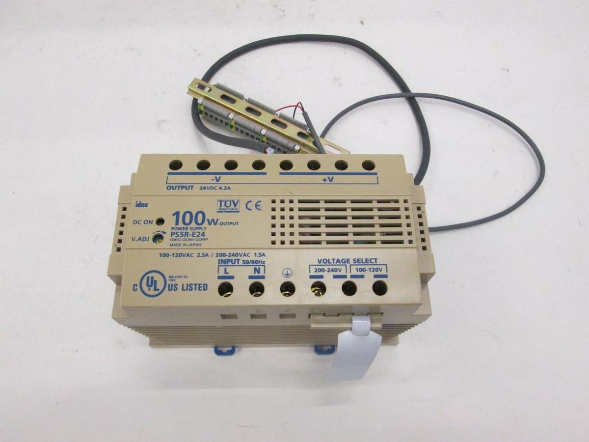 Used Idec, PS5R-E24, 100 Watt Output Power Supply w/ 20 Terminal Blocks, Used