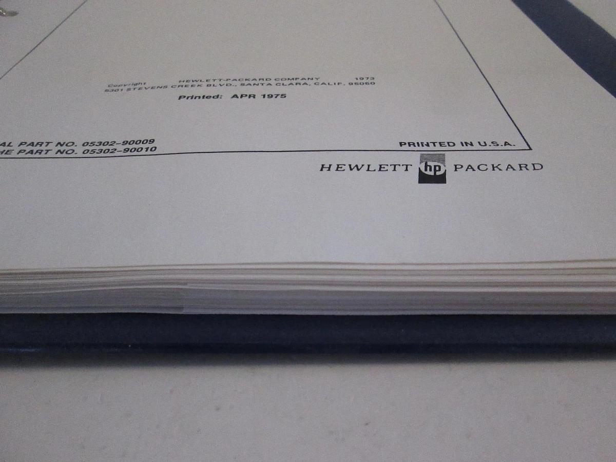 Used HP Section 9 B Universal Counter 5302A Manual, Used