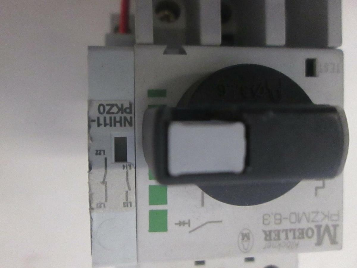 Used Moeller, PKZM0-6.3 Circuit Breaker and SE00-11-PKZ0 Contactor, Used