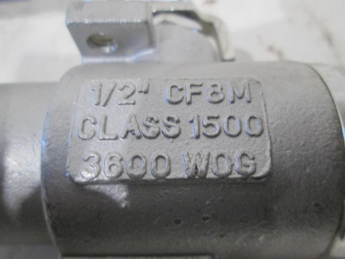 Titan, Ball Valve, 1/2" CF8M, Class 1500, 3600 WOG, New