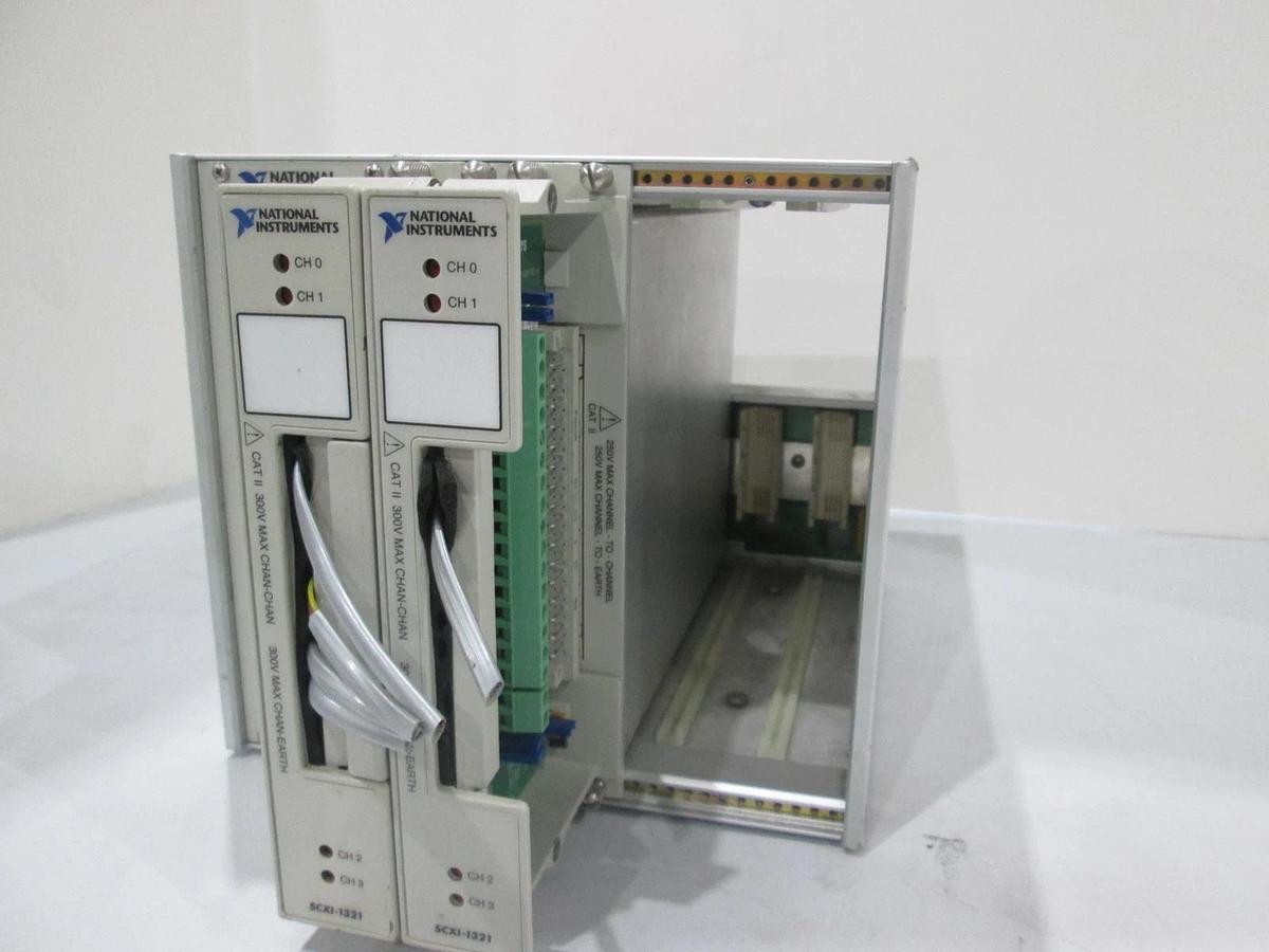 Used National Instruments, SCXI-1000 Chassis w/SCXI-1321 (2), Used