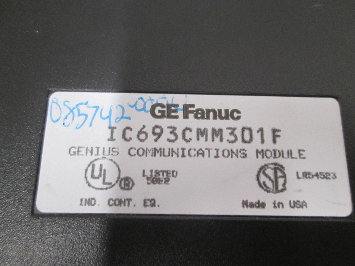 Used GE Fanuc, IC693CMM301F, PLC Module, Genius Communications Module, Used