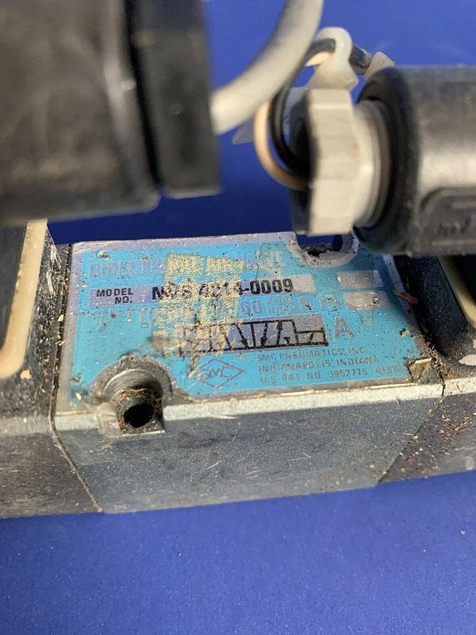 Used SMC NVS 4214-0009 Directional Air Valve, 110/120V, Used