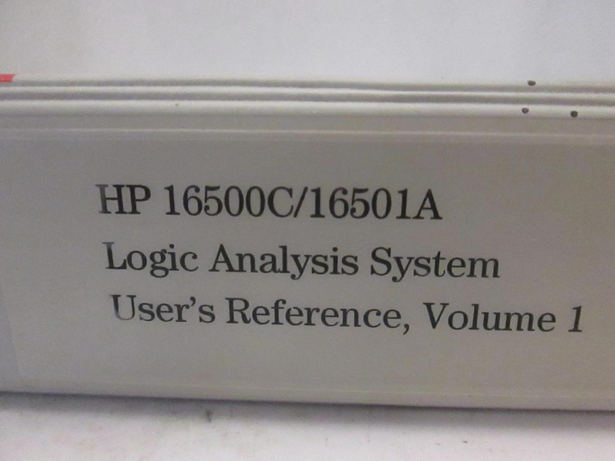 Used HP Model 16500C/16501A Logic Analysis System User's Reference Volume 1, Used