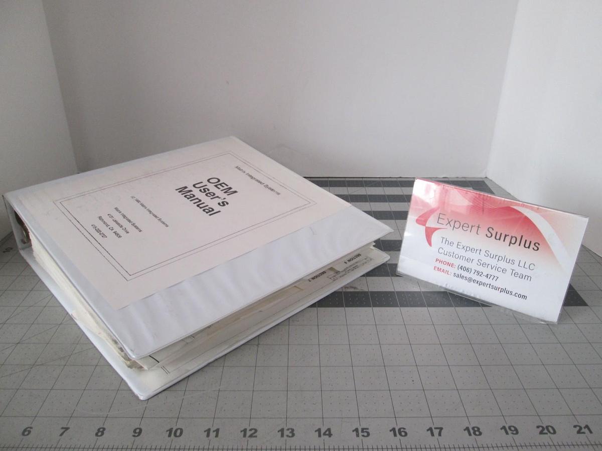 Used Matrix, OEM User's Manual For Model 302, Used