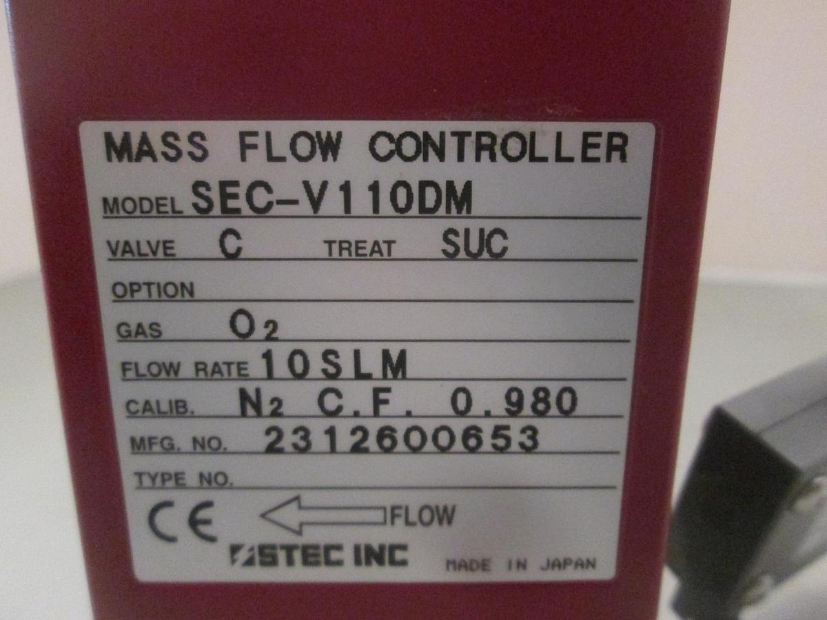 Used Stec SEC-V1110DM, MFC, 1/4" VCR, N2, 10 SLM w/ CA-FE-02, Used