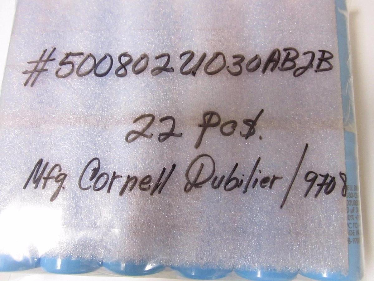 LOT OF 22! CORNELL DUBILIER 500802U030AB2B CAPACITOR, 8000uF, 30V