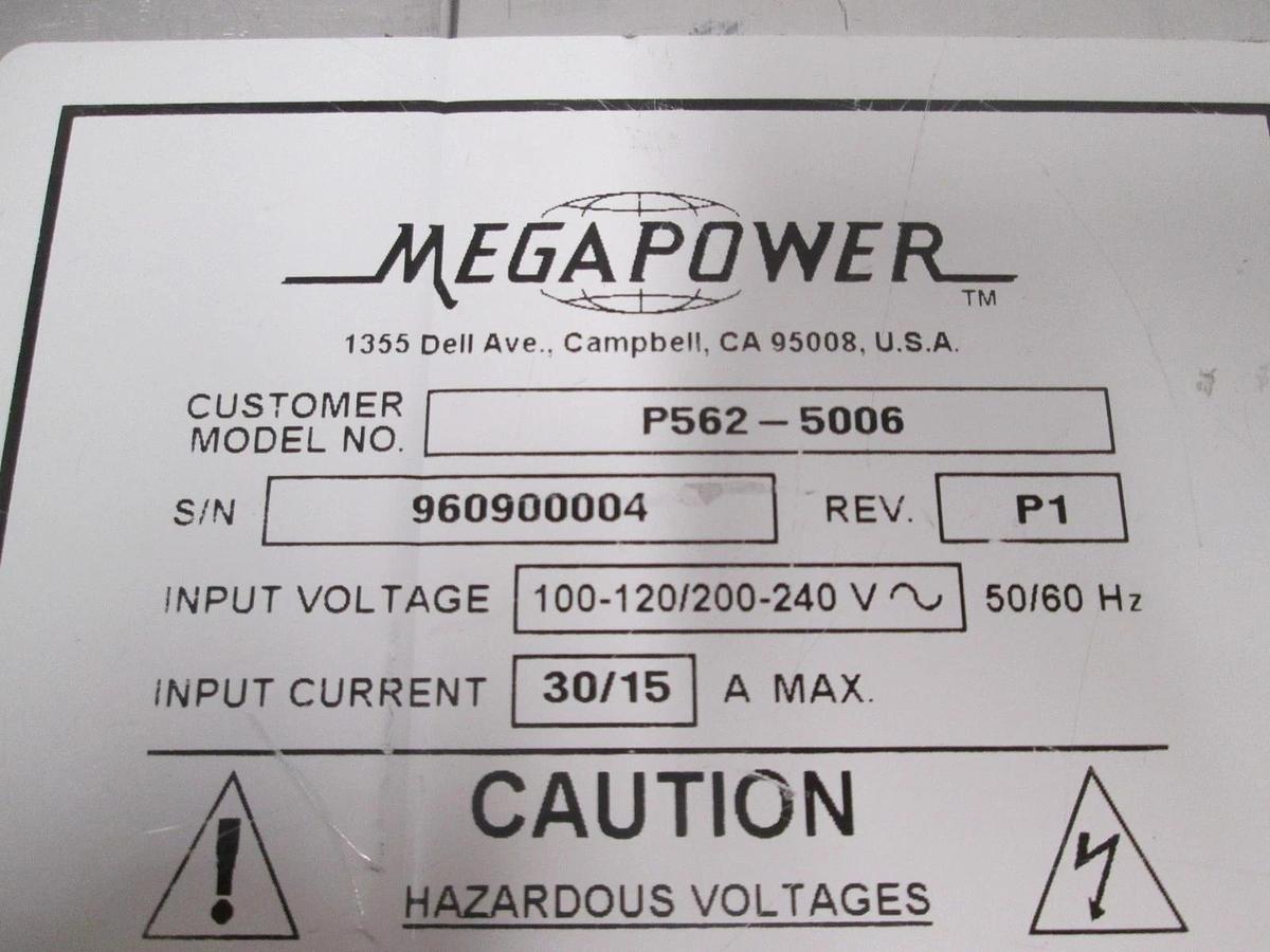 Used MegaPower, P562-5006, Power Supply, 100-120/200-240, Used