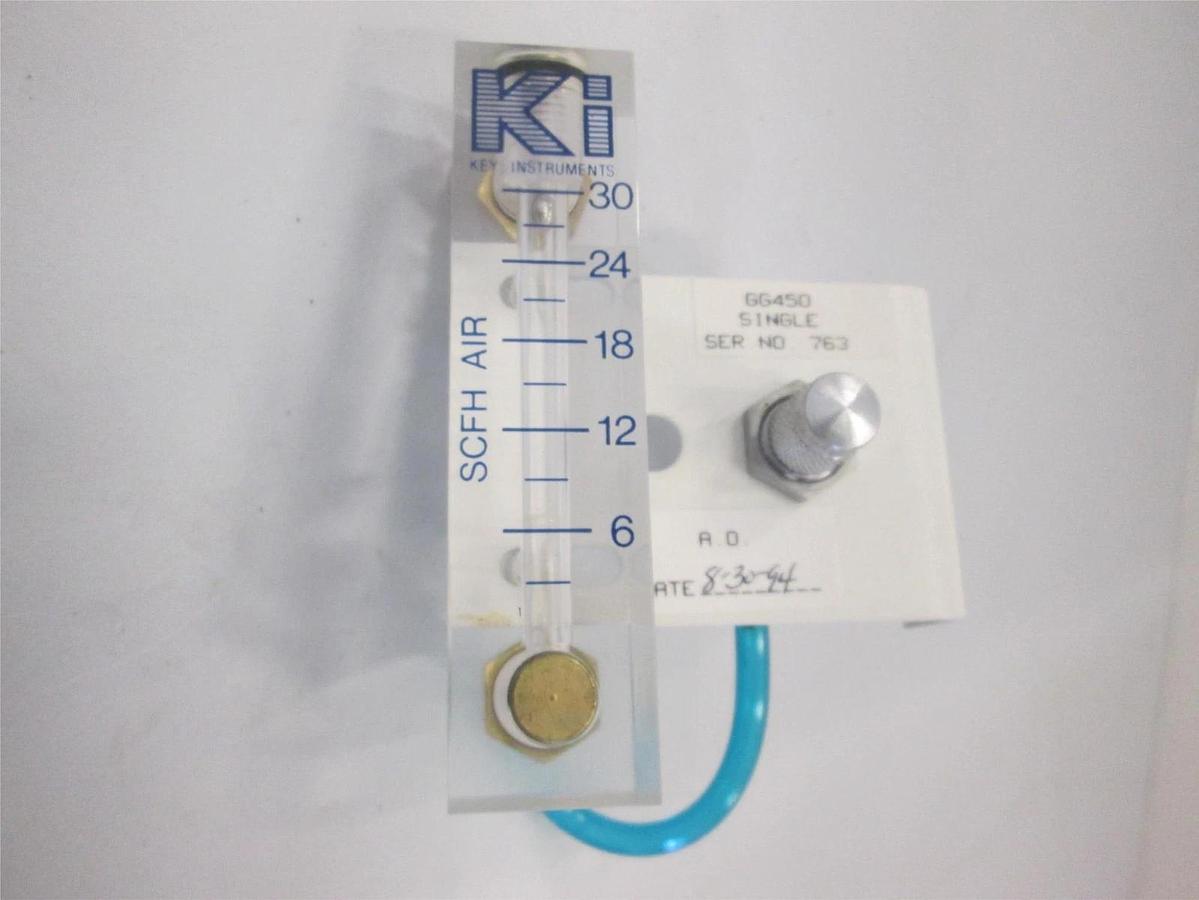 Used King Instruments, 0-30 SCFH Air, Flowmeter Assy, Used