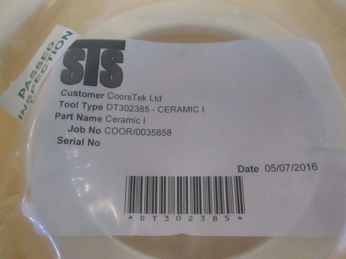 Used STS, Ceramic Coil, DT302385, Etch chamber ring New
