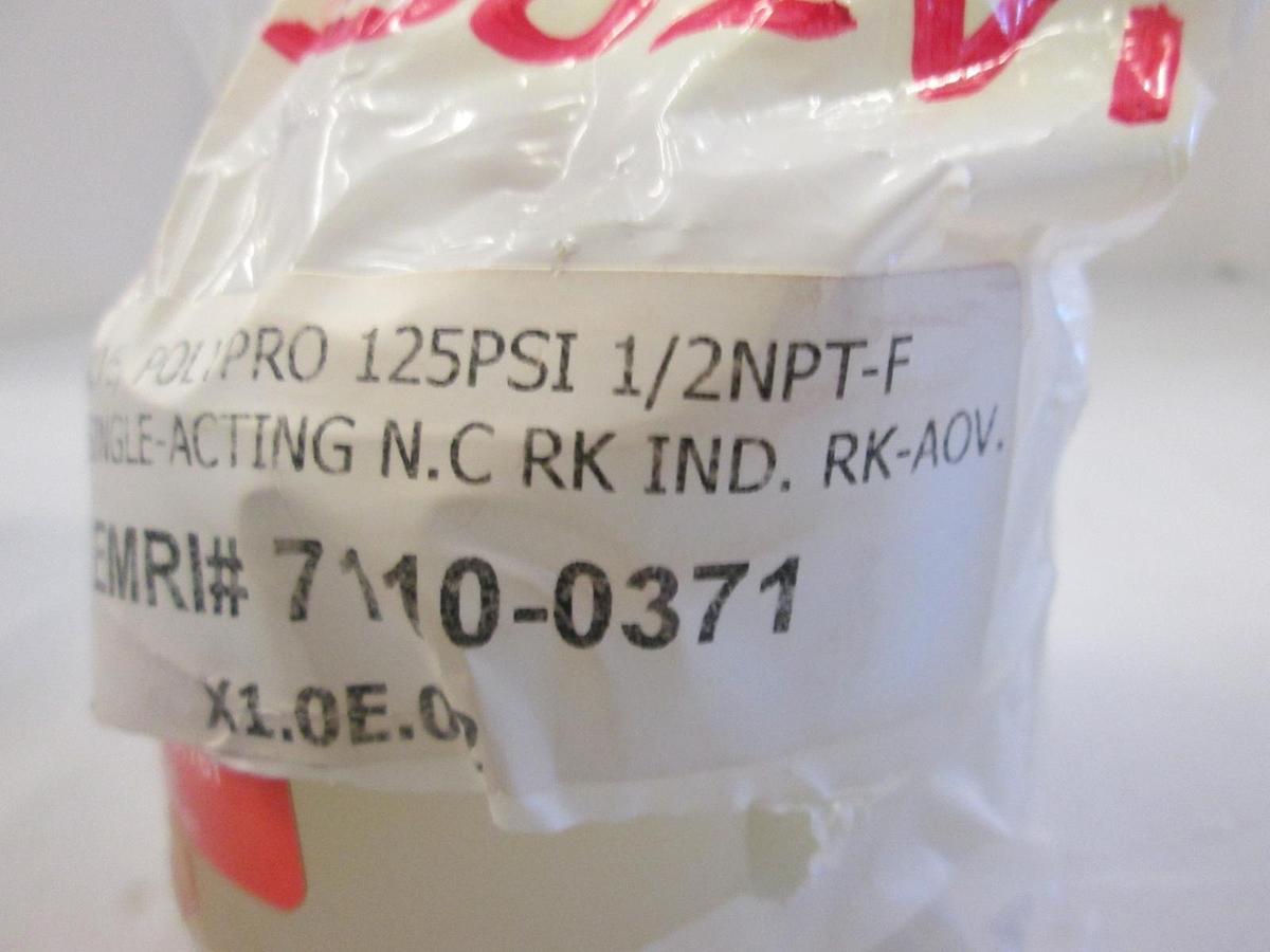 RK Industries, RK-AOV, 2 Way Pneumatic Valve, 125PSI, New