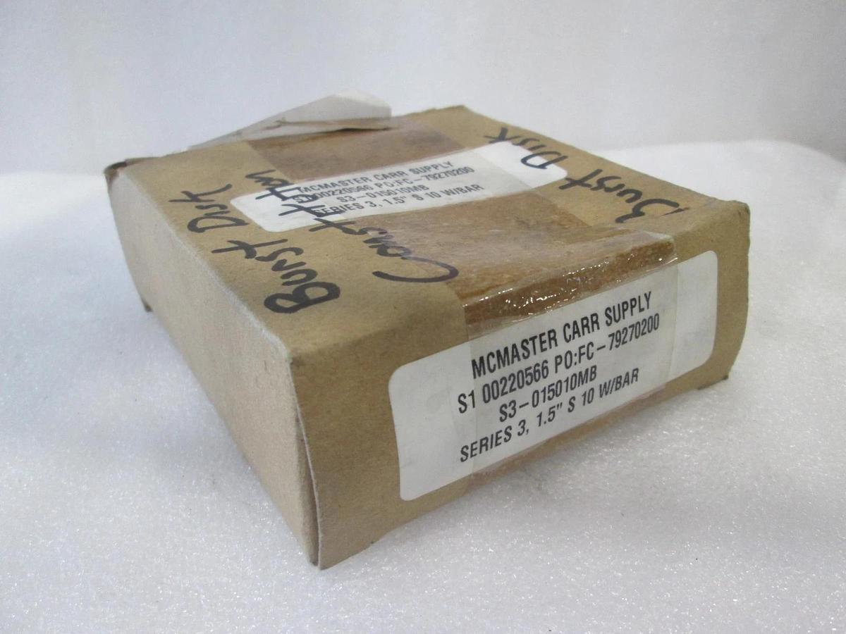 McMaster Carr Supply, S3-015010MB, Burst Disk, Series 3, 1/5" S 1-W/Bar, New