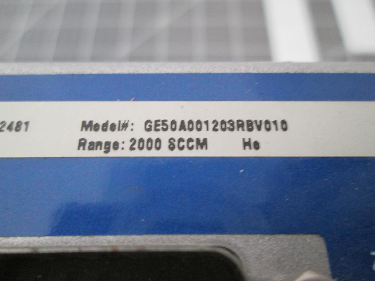Used MKS, GE50A001203RBV010, Mass Flow Controller 2000 SCCM He Helium MFC