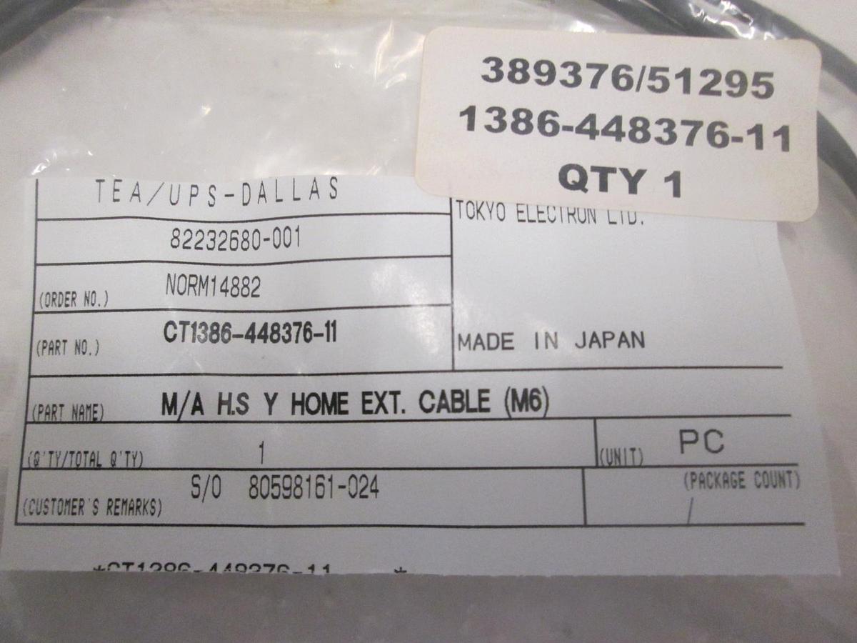 Used TEL Tokyo, CT1386-448376-11, M/A HS Y HOME EXT.CABLE (M6), New