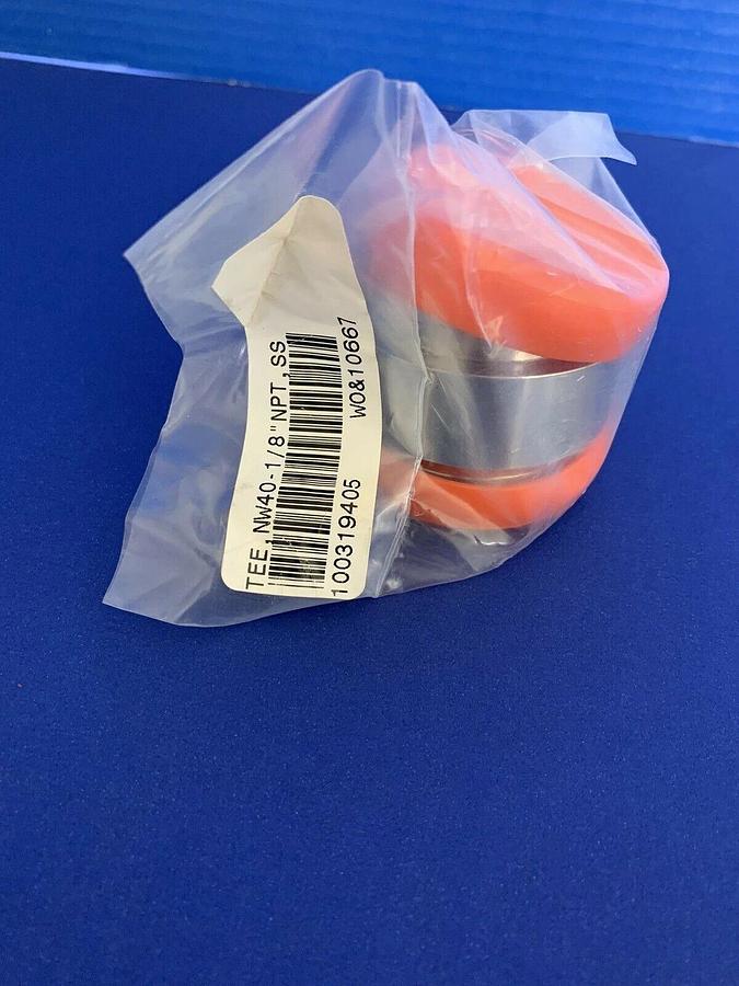 NW-40 Flange, Adapter Tee w/ 1/8” FNPT Port, 100319405, New