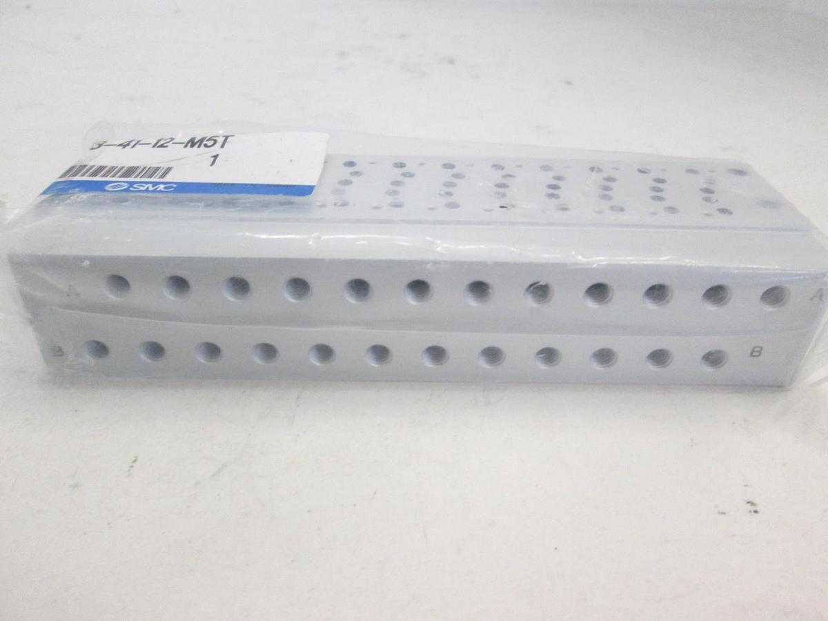 Used SMC, SS5Y3-41-12-M5T, Valve Manifold Block, 12 Position, New