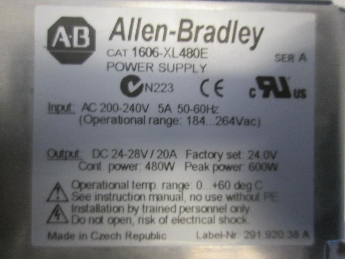 Used Allen-Bradley, 1606-XL480E, Power Supply, Used