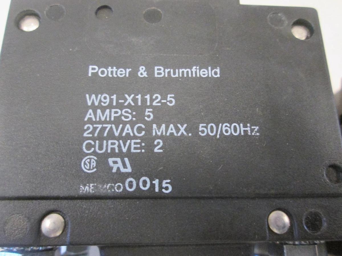 Used Potter & Brumfield, W91-X112-5, Circuit Breaker Switch, 5A, Used, Lot of 4