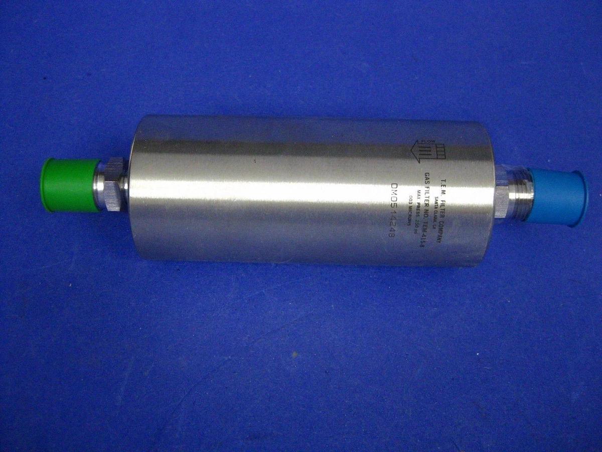 T.E.M. TEM-415-8 400 Series Gas Filter, Teflon Membrane, 1/2" Male VCR