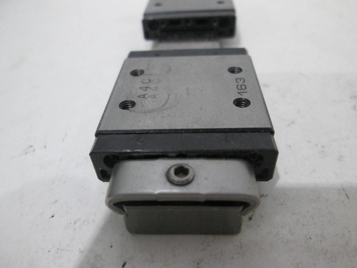 Used THK, RSR 9WV, Linear Slide Block w/ Guide Rail, Used, Lot of 2