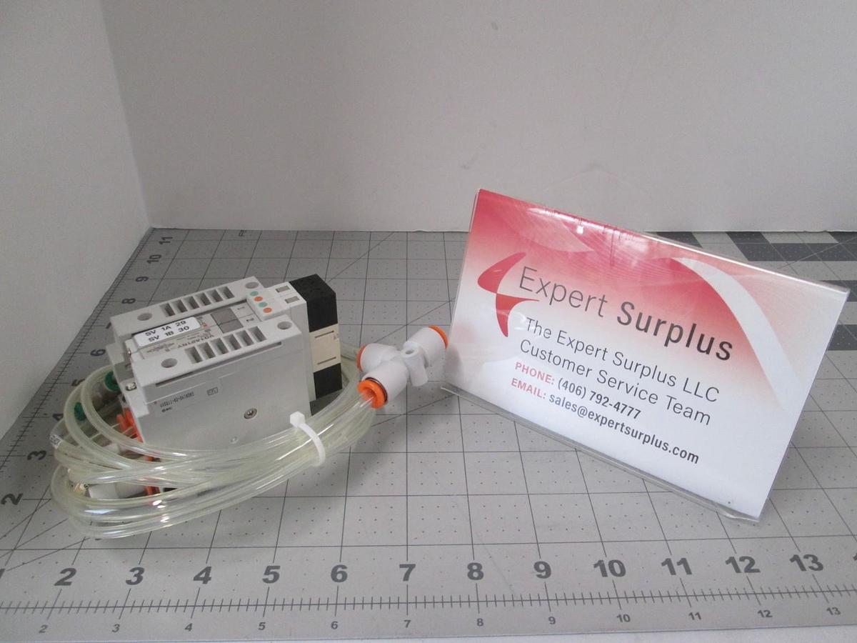 Used SMC, Pneumatic Valve Assy, VV5Q11-02-DA10203 & VQ1A01NY-5, Used