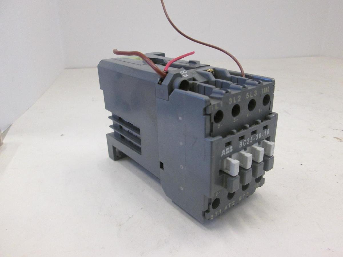 Used ABB, BC25-30-10 Contactor, 45A, 24VDC, Used