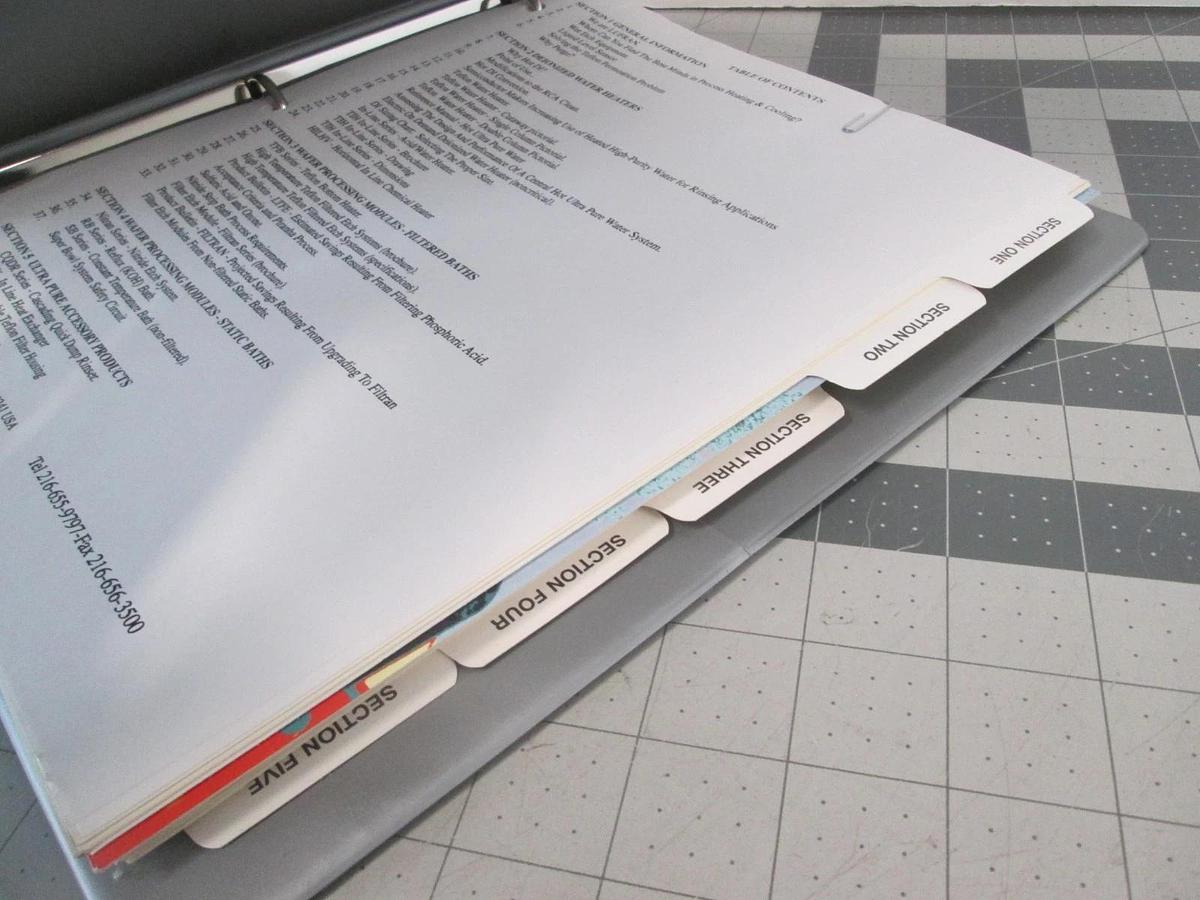 Used Lufran, General Information Binder, Used