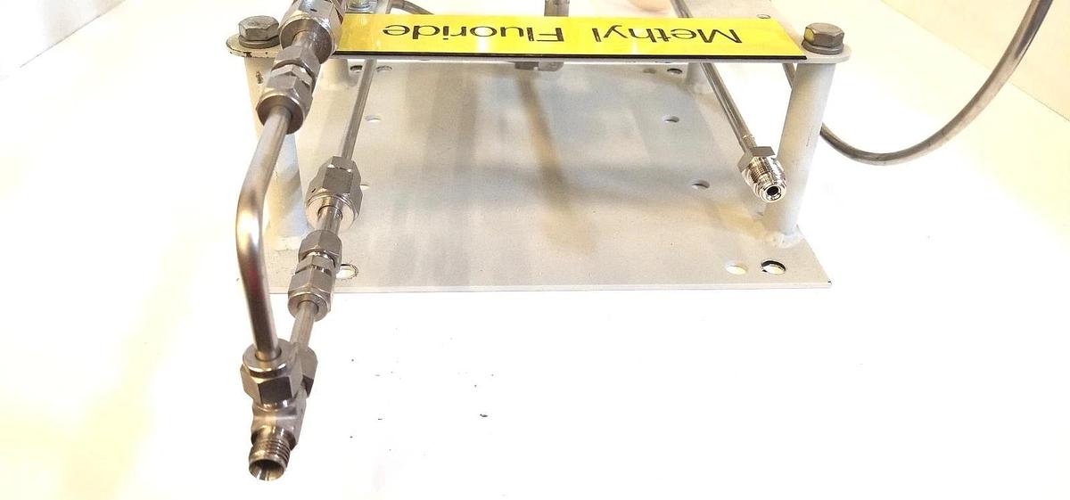 Used Semi-Gas High Purity Gas Panel, CGA 320 w/ Pigtail previously used for CH3F
