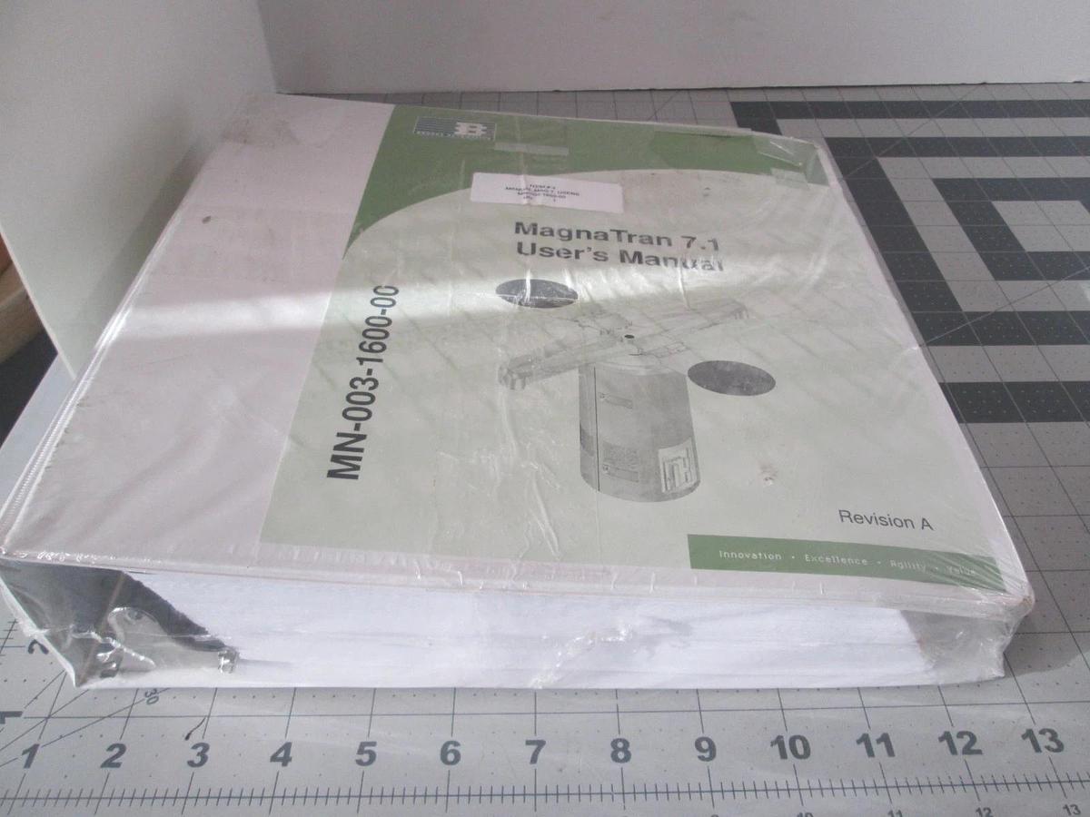 Used Brooks Automation, MagnaTran 7.1 User Manual, MN-003-1600-00, New